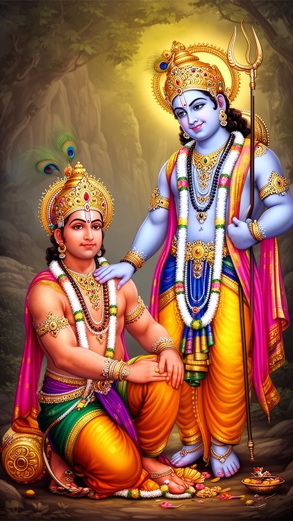 bajrangbali on the feet of shree ram
beautiful image