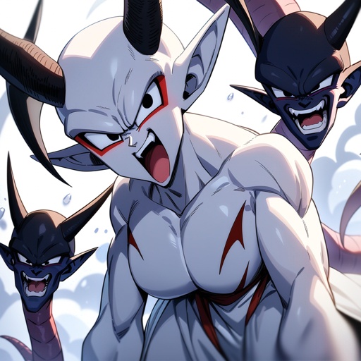 White body, black eyes, frist demon, dragon ball