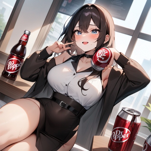 Dr Pepper, but instead of Dr Pepper is Dr. cream labelled